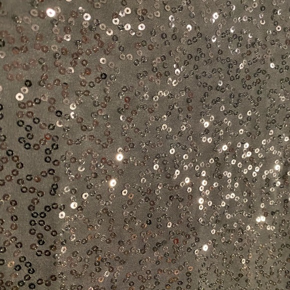 Black sequin mini dress ling sleeves Kenzie medium - Picture 2 of 4